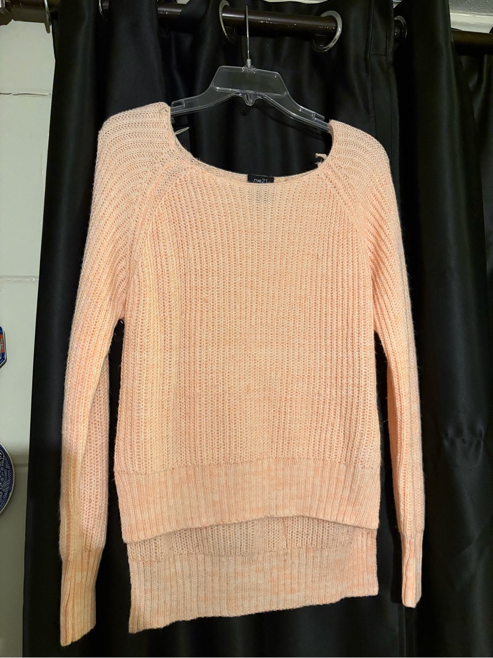 Light Pink Women's Knit Sweater - Rue 21 size M